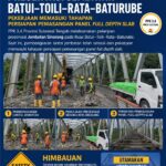 Preservasi Jembatan Sinorang Ruas Batui–Toili–Rata–Baturube Masuki Tahap Pemasangan Panel Full