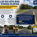 Jalan Jalur Dua Kota Buol Kembali Nyaman Dilintasi, Preservasi Dilakukan Demi Kepentingan dan Kenyamanan Masyarakat
