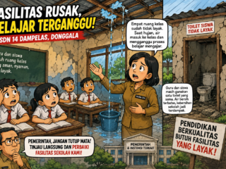 Atap Bocor dan Sanitasi Terbatas, SDN 14 Dampelas Butuh Perhatian Pemerintah