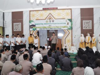Perkuat Iman dan Akhlak, Polres Magetan Gelar Binrohtal dan Doa Bersama